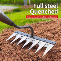 2 Pcs Metal Weed Rake