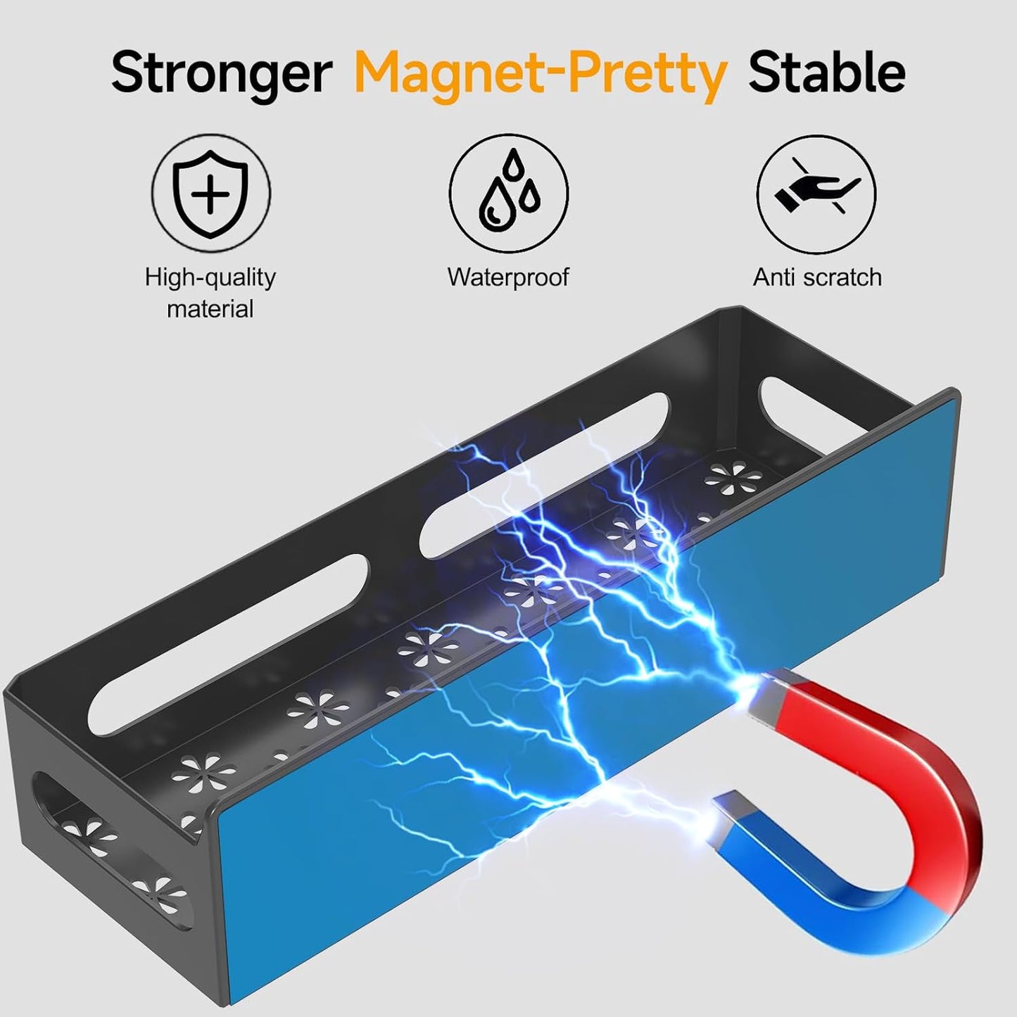 4 Pack Magnetic Spice Rack for Refrigerator