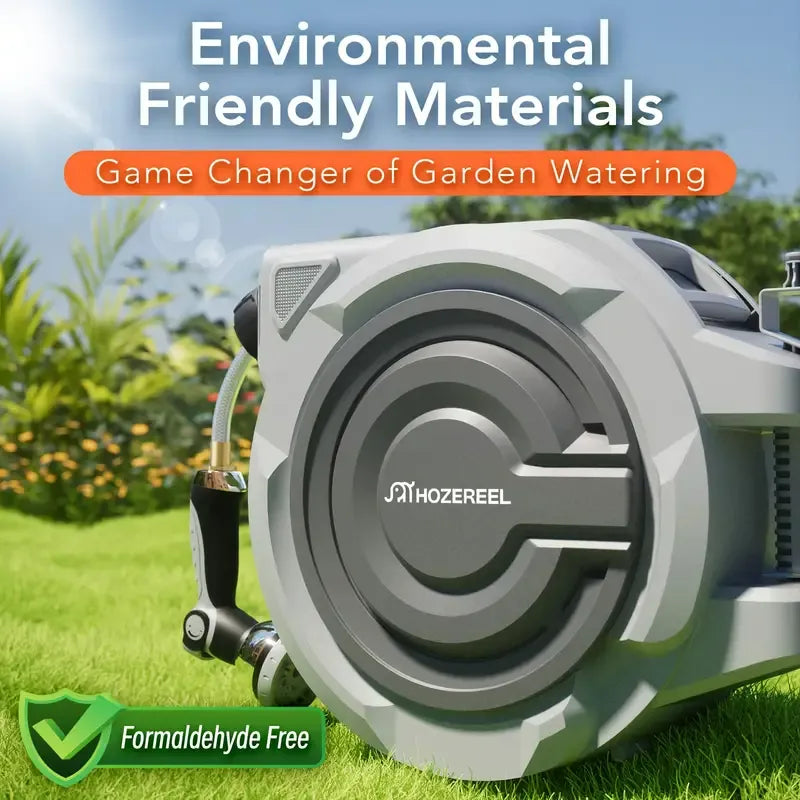 110 Ft Retractable Garden Hose Reel