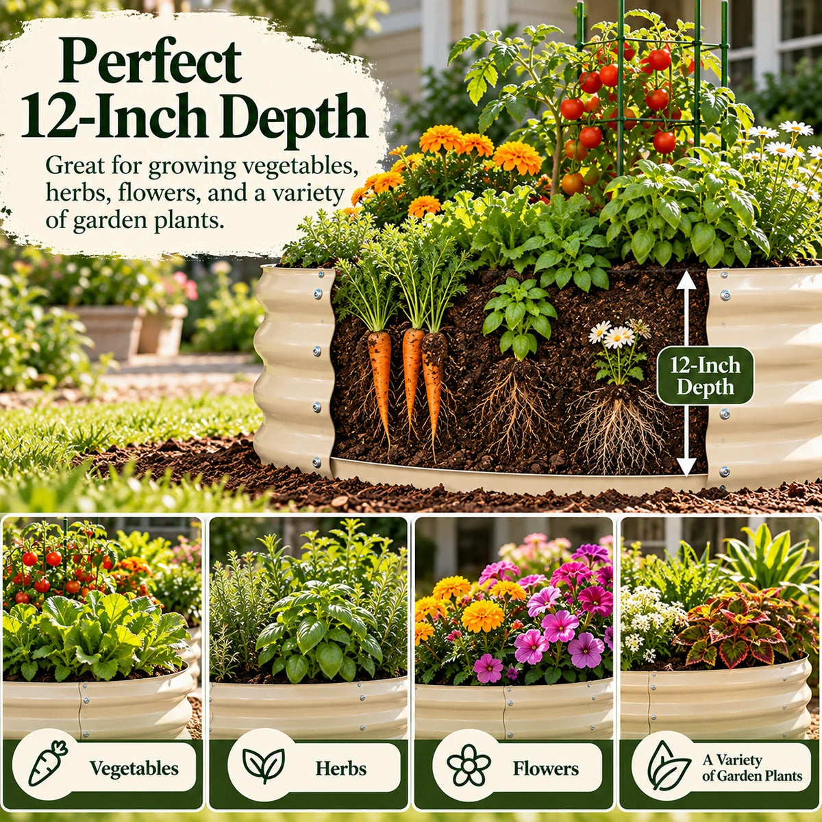 Round Raised Garden Beds