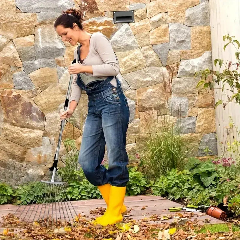 Adjustable Leaf Rake with Telescoping Handle