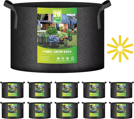 20 Gallon Grow Bags, 20 Gallon Fabric Growing Bags