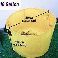 7 Pcs Colorful 10 Gallon Grow Bags
