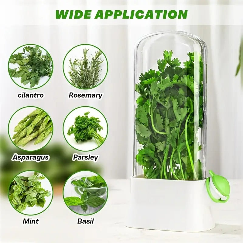 2 Pcs Herb Keeper For Refrigerator