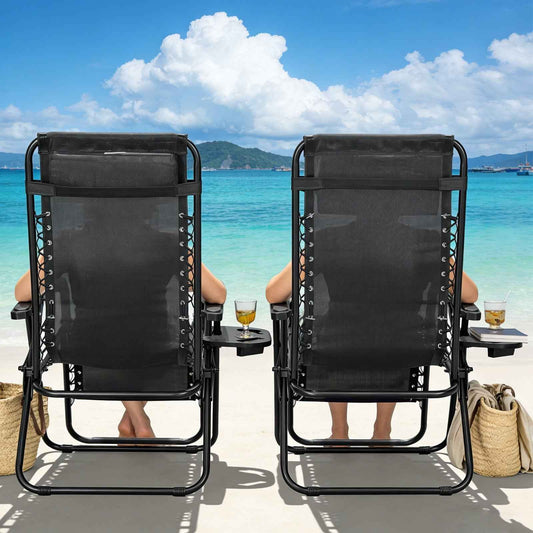 2 Pcs Zero Gravity Chair | Gravity Chair for Outdoor & Indoor