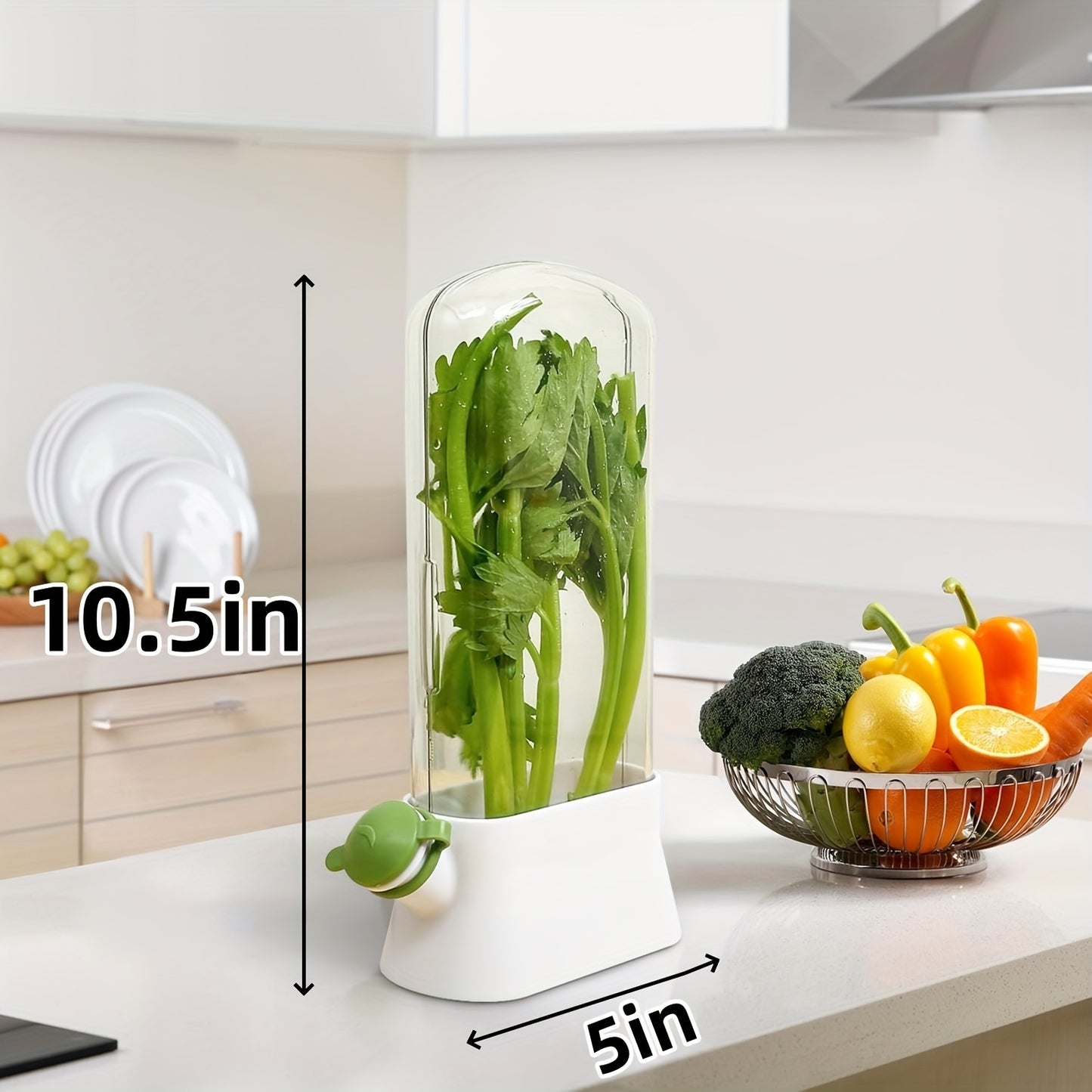 2 Pcs Herb Keeper For Refrigerator