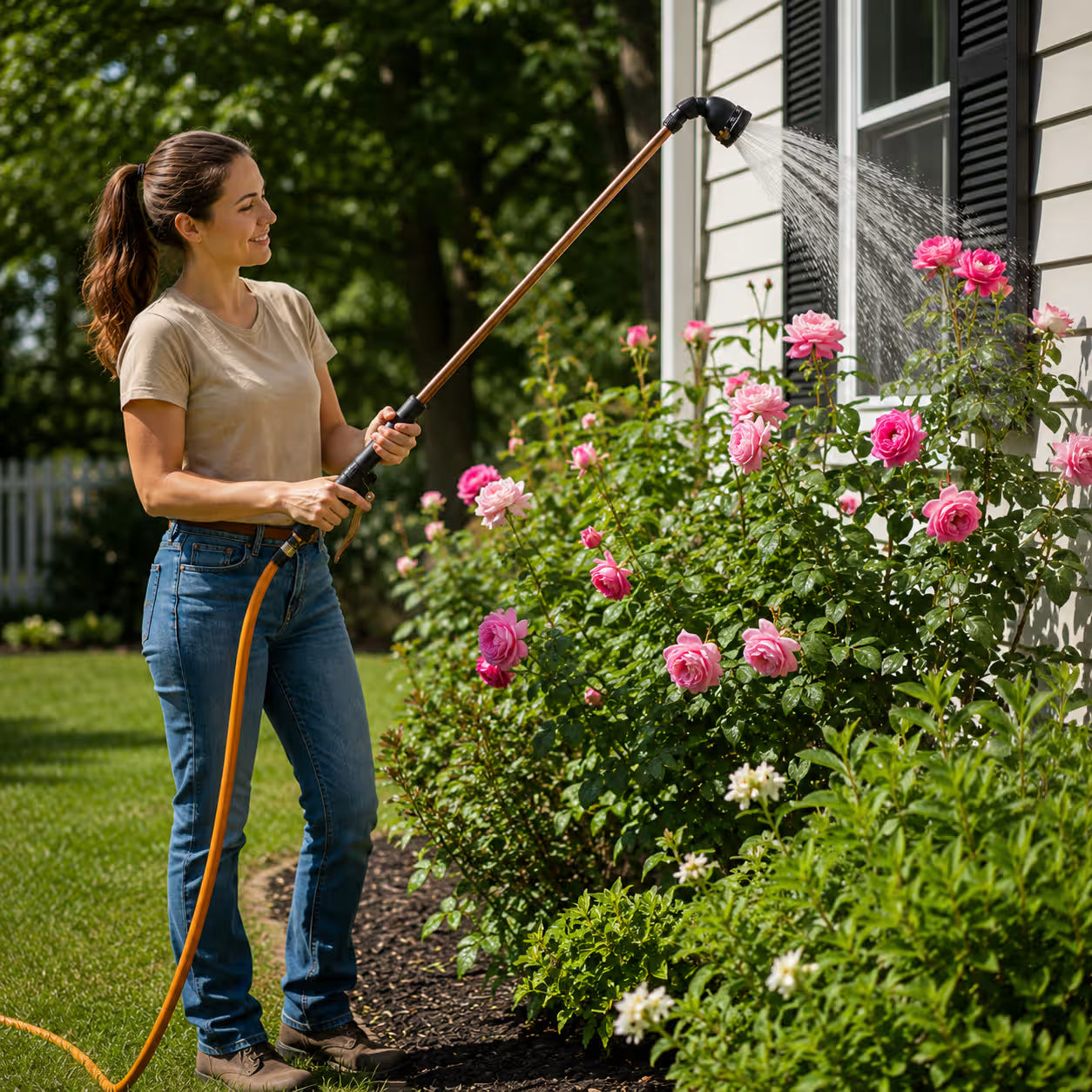 9-Pattern Watering Wand | 36-in. Ratcheting Turret Wand