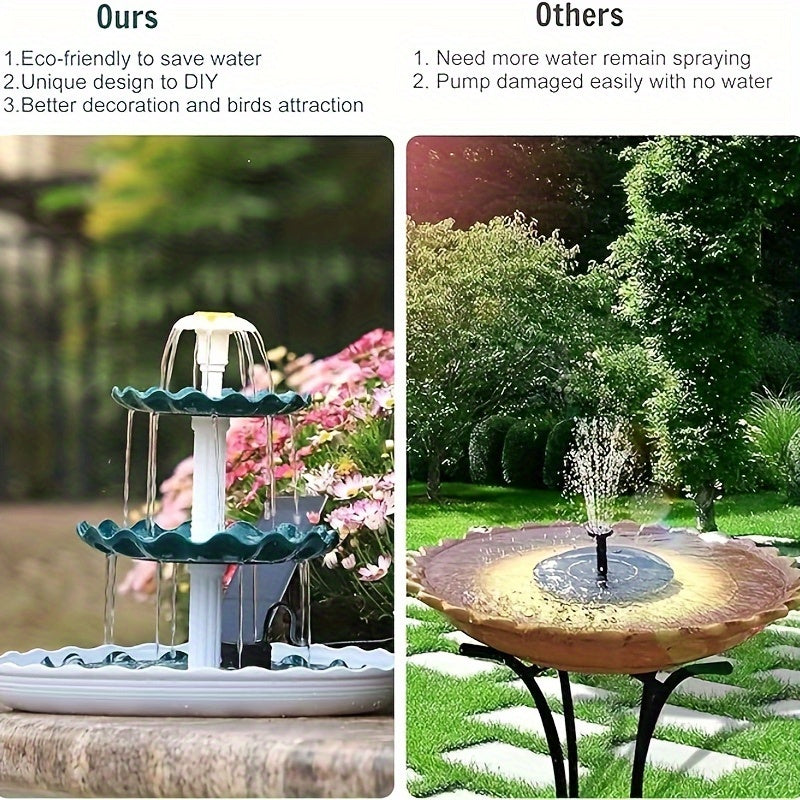 3 Tier Solar Bird Bath