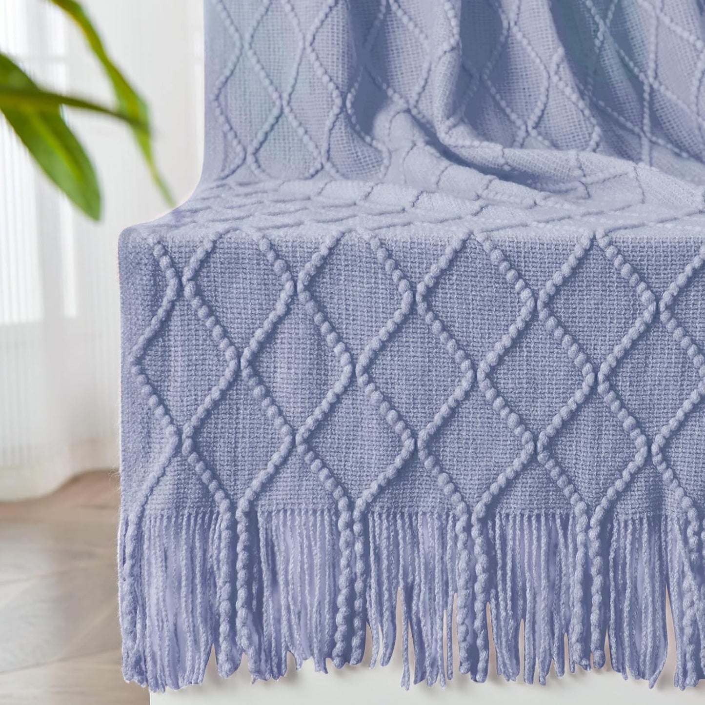 Cable Knit Throw Blanket