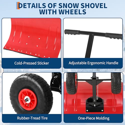 Snow Shovels with Wheels