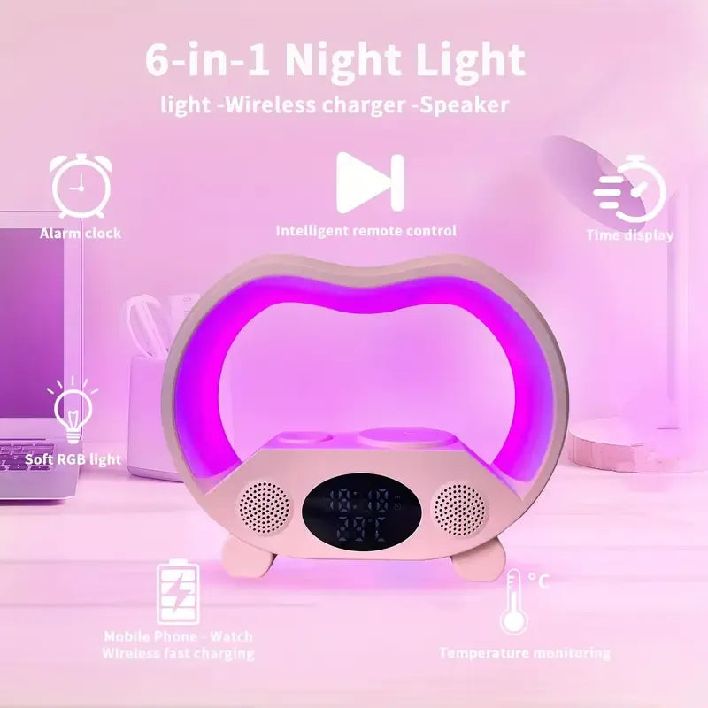 6-in-1 Desk Lamp with Wireless Charger