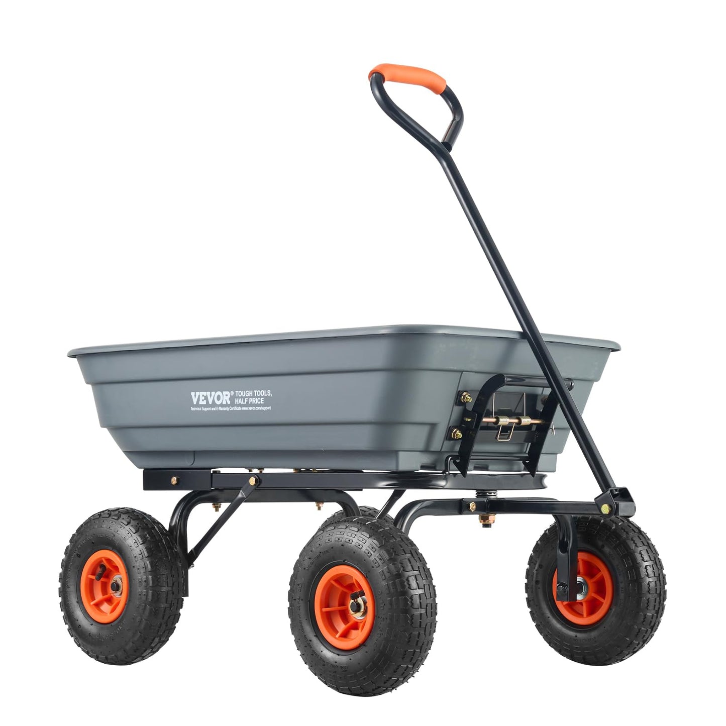 600lbs Garden Wheelbarrow & Pneumatic Tires