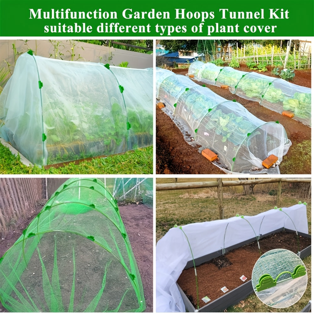 25/50 Pcs Rust-Free Fiberglass Garden Hoops