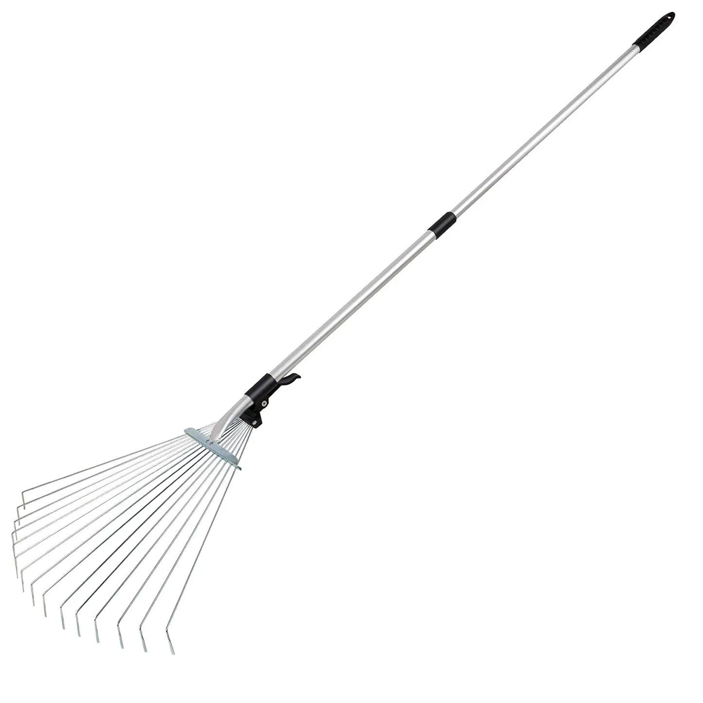 Adjustable Leaf Rake with Telescoping Handle
