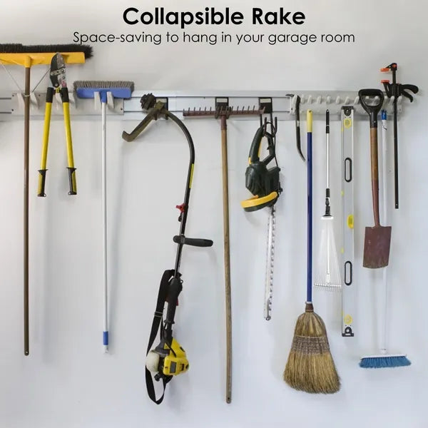 Adjustable Leaf Rake with Telescoping Handle