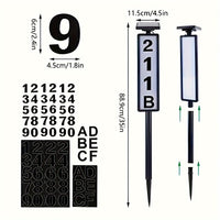 Lighted House Number Signs