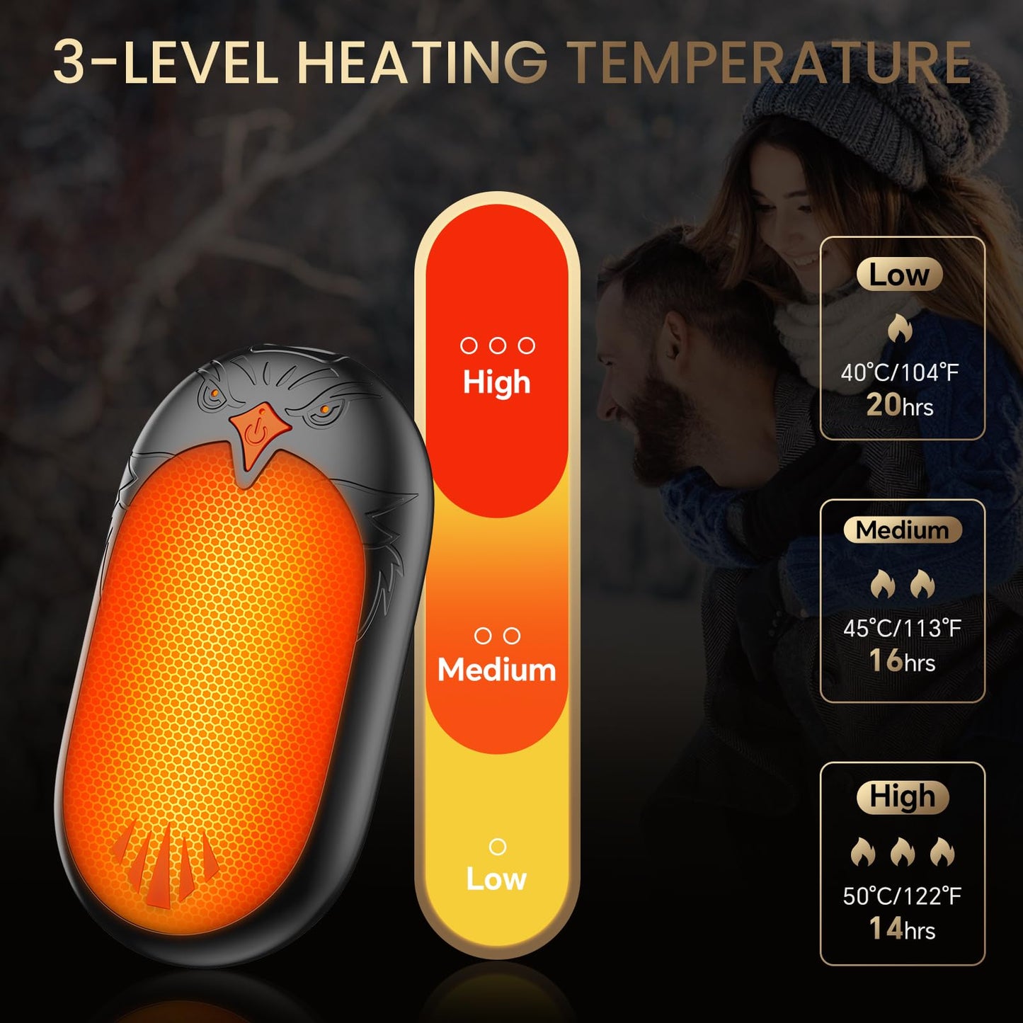 Portable Magnetic Heated Hand Warmer