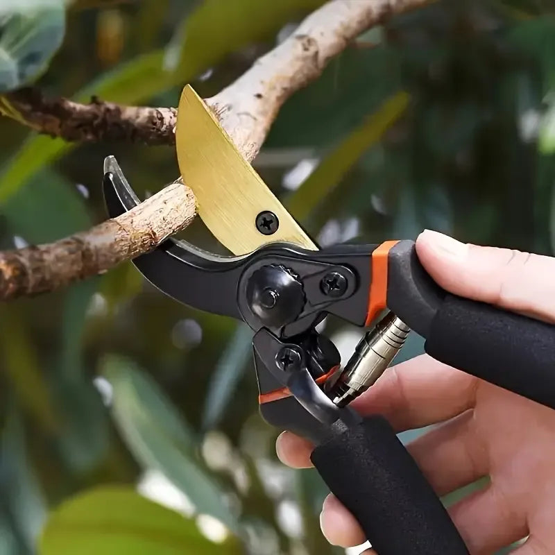 2 Pcs Professional Titanium Bypass Pruning Shears