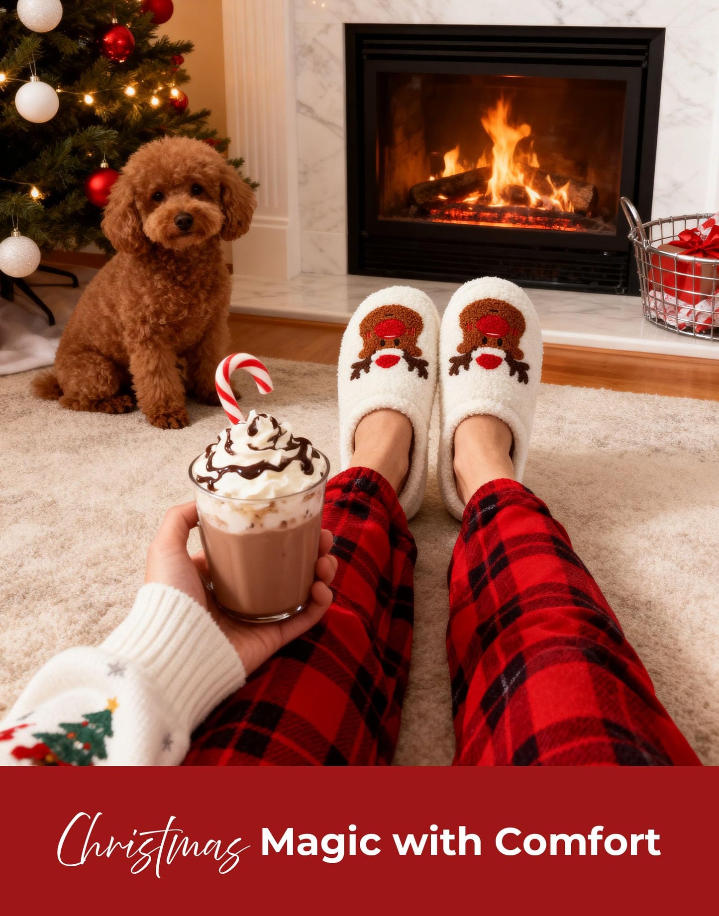 Faux Fur Slippers for Women