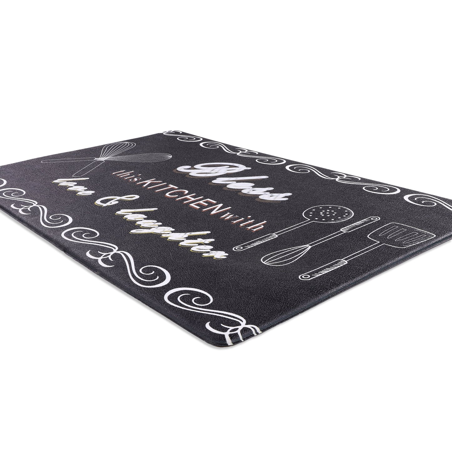 2 Pcs Decorative Kitchen Mats Anti Fatigue