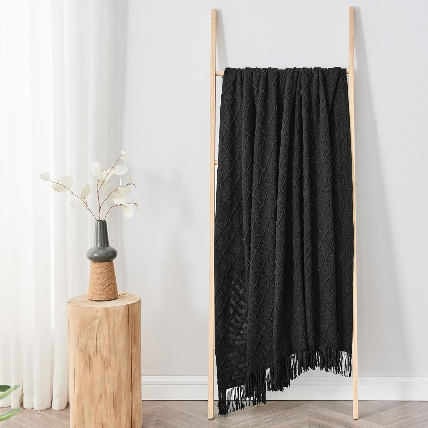 Cable Knit Throw Blanket