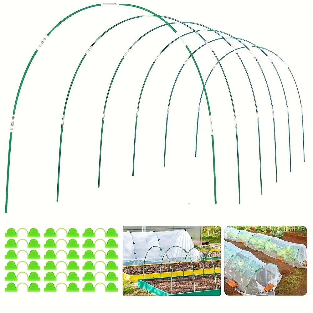 25/50 Pcs Rust-Free Fiberglass Garden Hoops