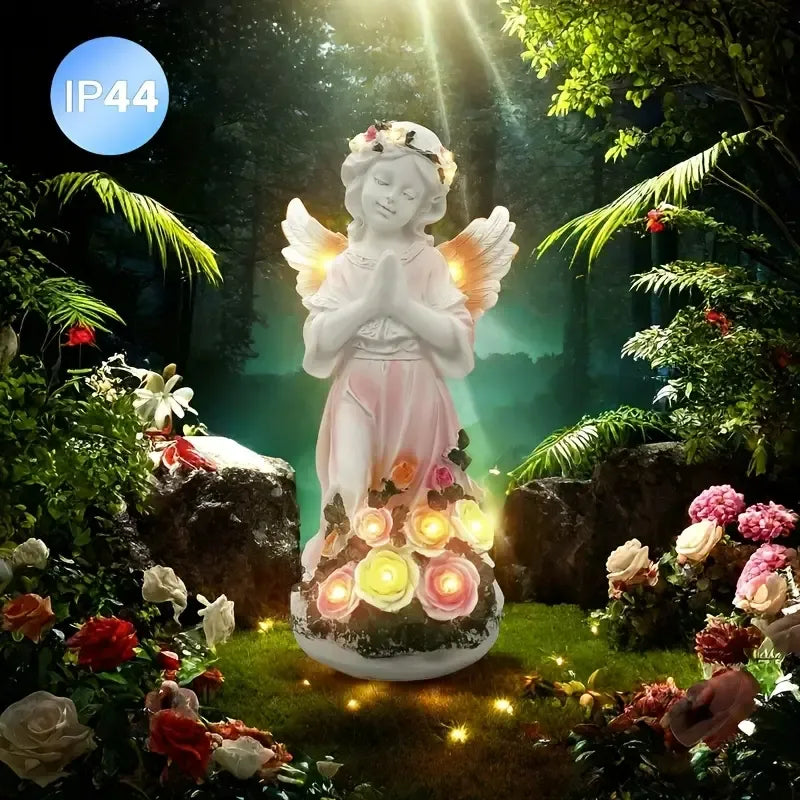 Garden Statues with Solar Lights