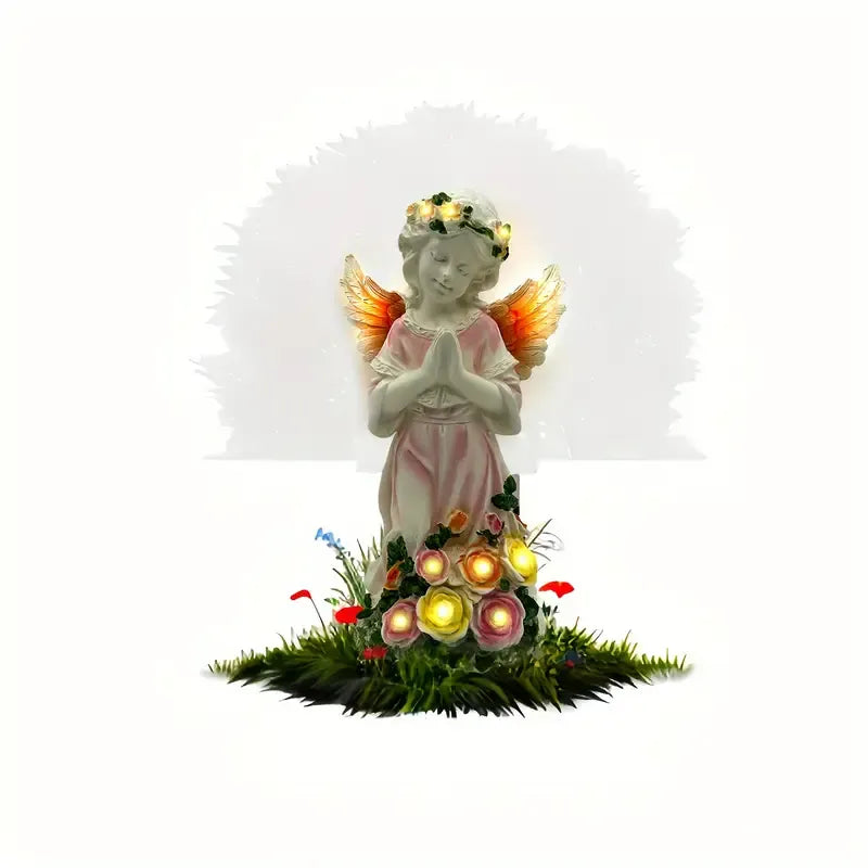 Garden Statues with Solar Lights