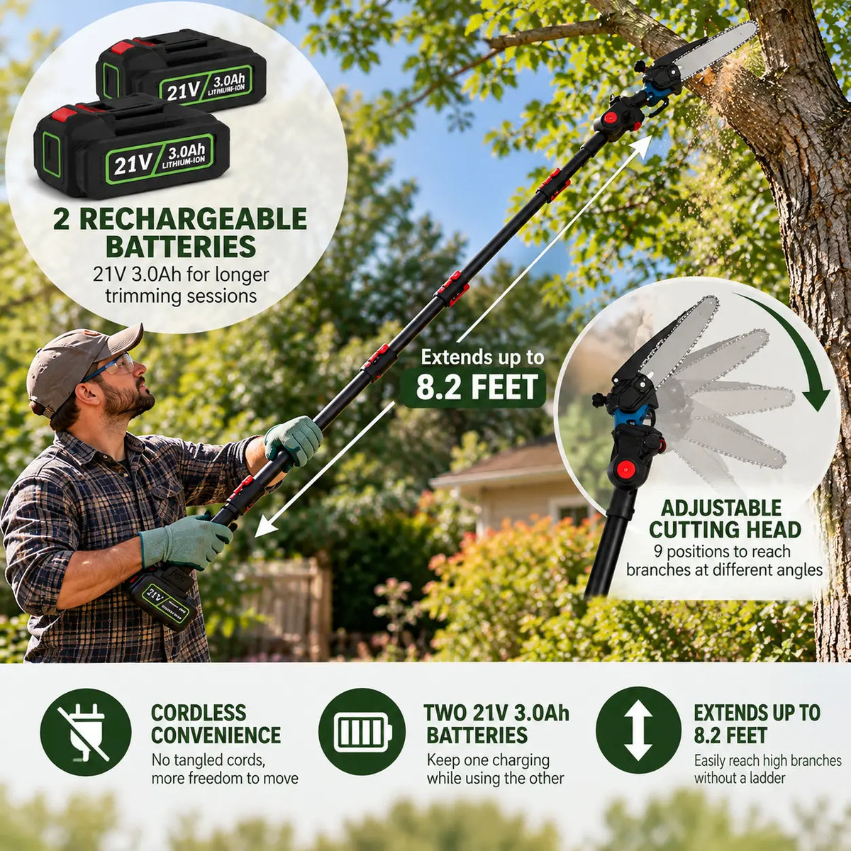 Cordless Pole Chainsaw
