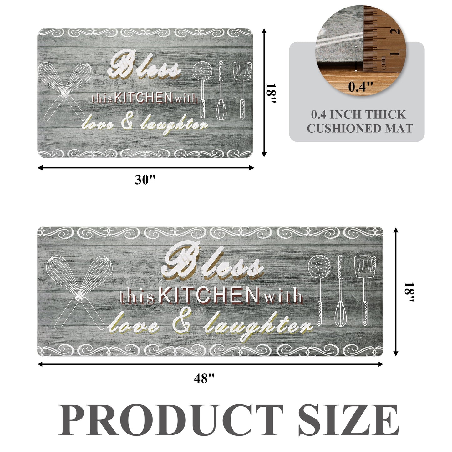 Decorative Kitchen Mats Anti Fatigue