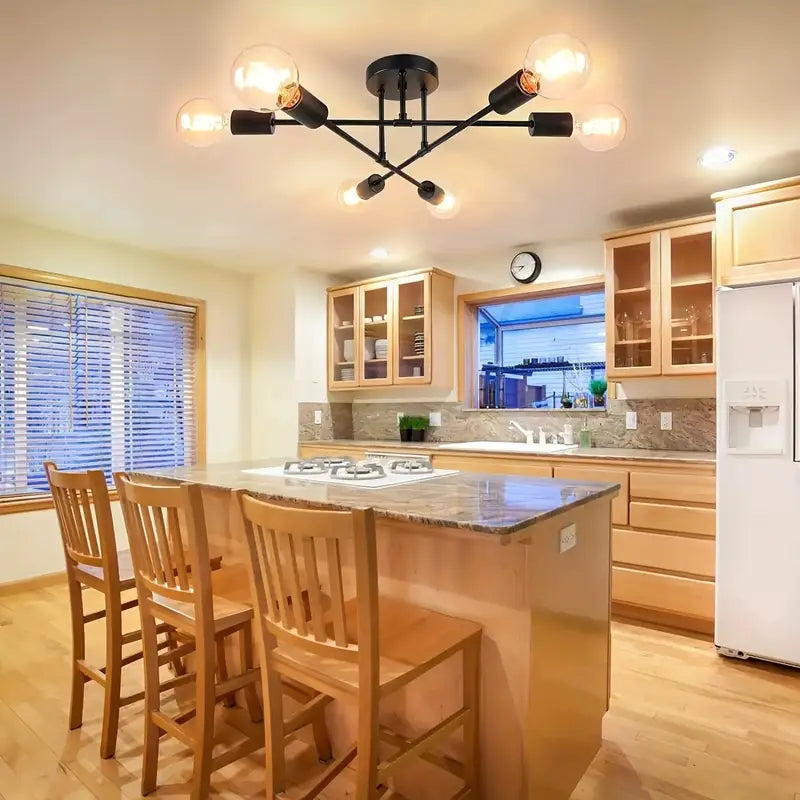 Sputnik Chandelier Dining Room Lightning