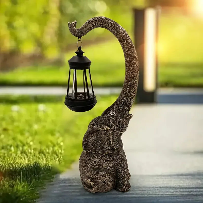 Garden Statues with Solar Lights