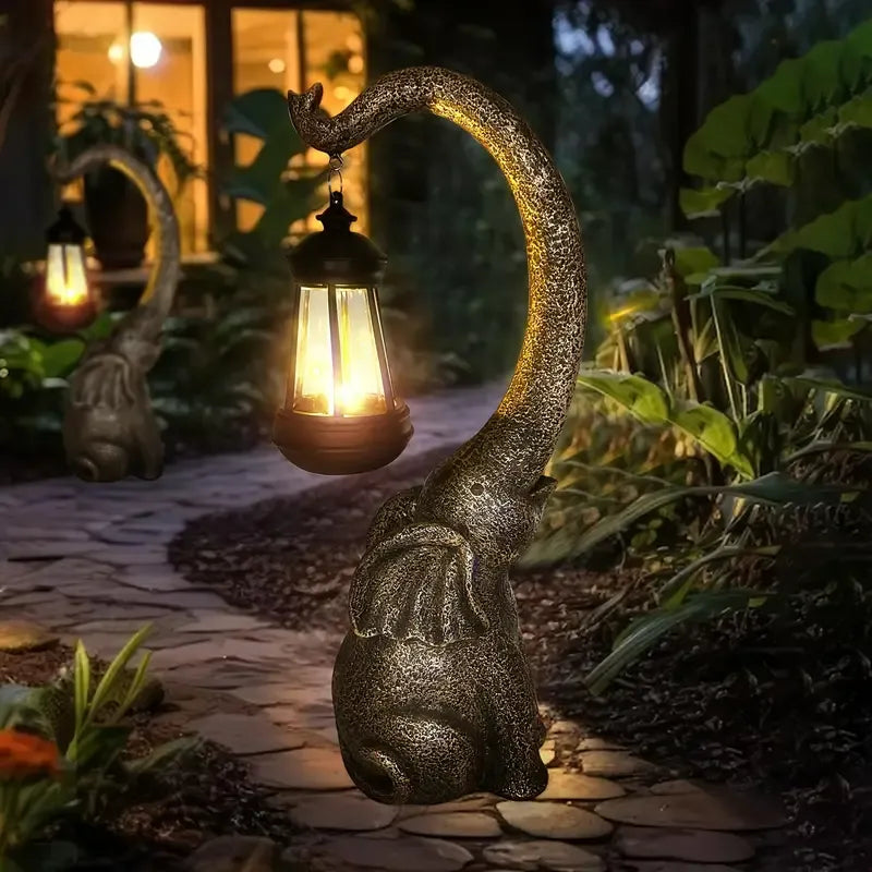 Garden Statues with Solar Lights
