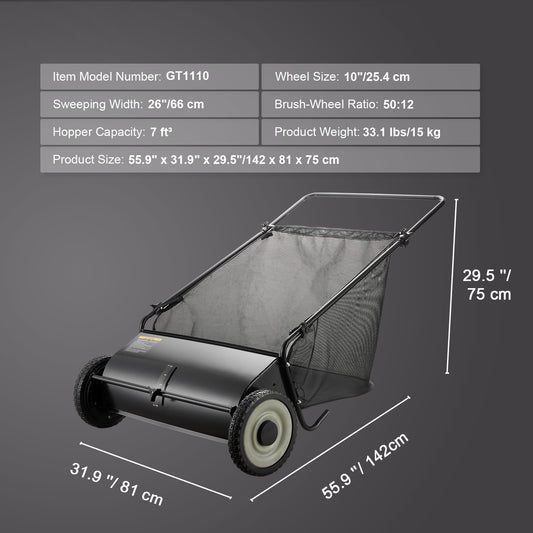 Push Lawn Sweeper