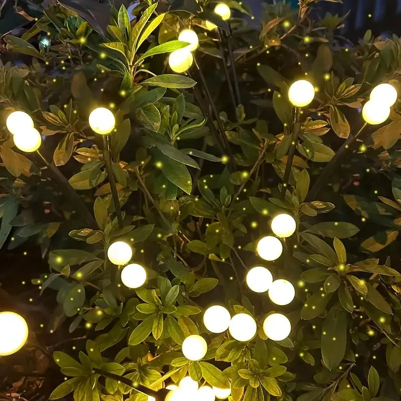 4-Packs Solar Powered Firefly Garden Lights