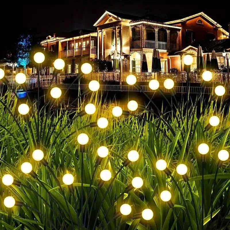 4-Packs Solar Powered Firefly Garden Lights