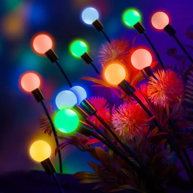 4-Packs Solar Powered Firefly Garden Lights
