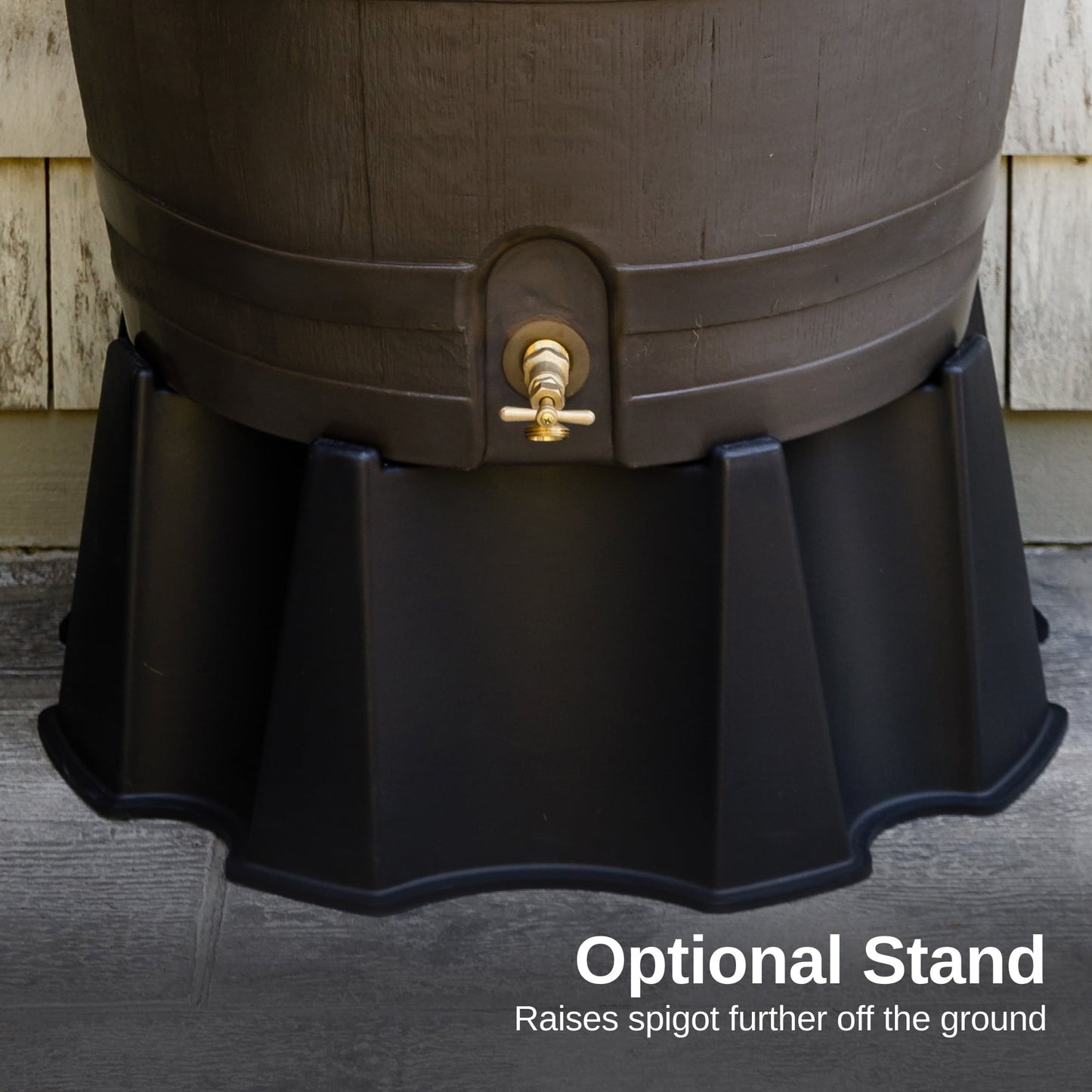 Flat Back Rain Barrel