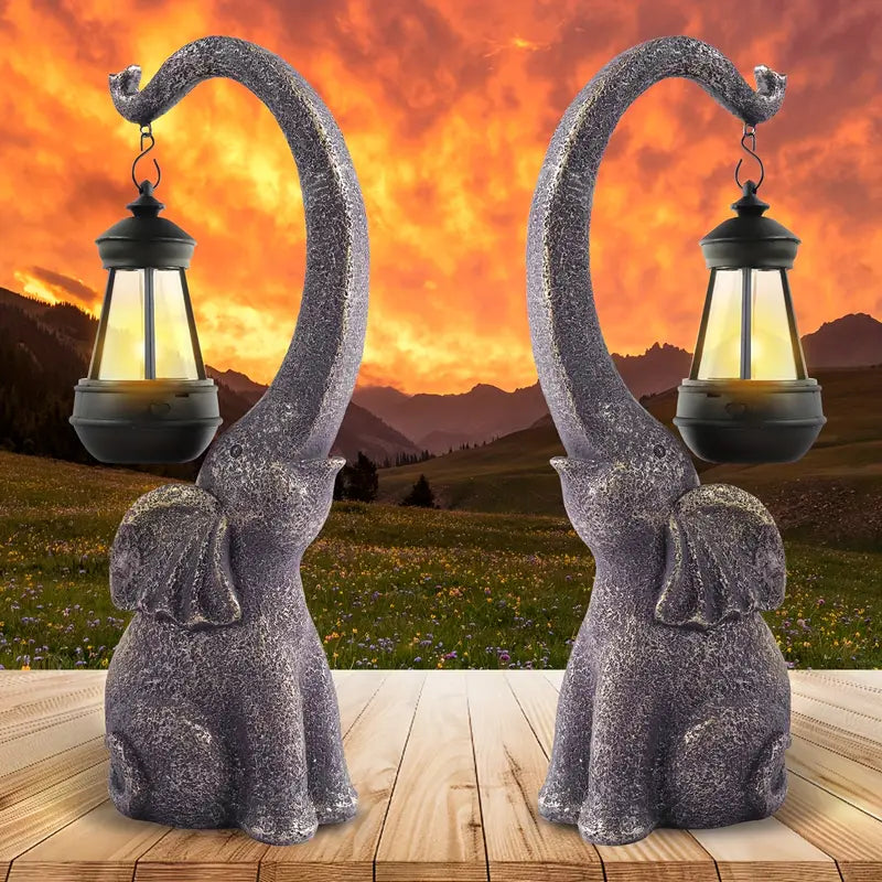 Garden Statues with Solar Lights