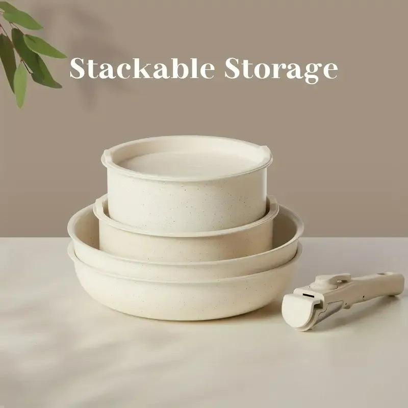 12 Pcs Nonstick Granite Cookware Set