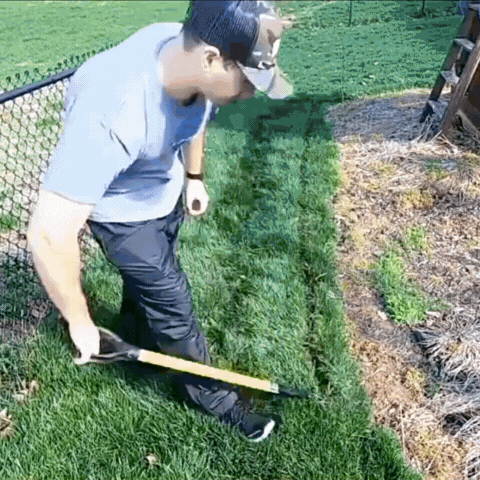 Heavy-Duty Half-Moon Garden Edger Tool