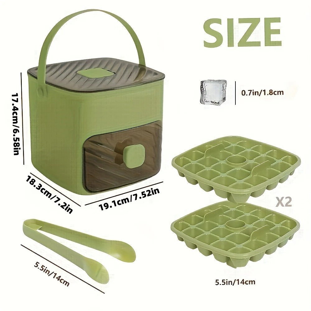 2 pcs Ice Molds with Easy Press Lid
