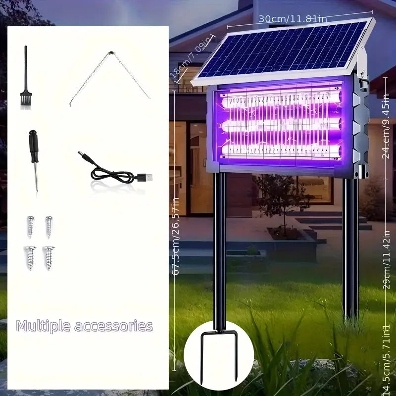 Large Solar Powered Bug Zapper
