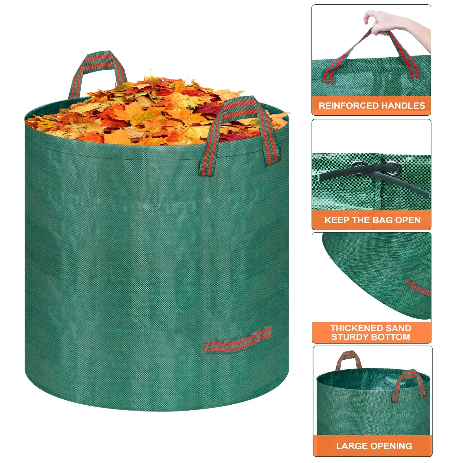 3 Packs 72 Gallon Leaf Bags