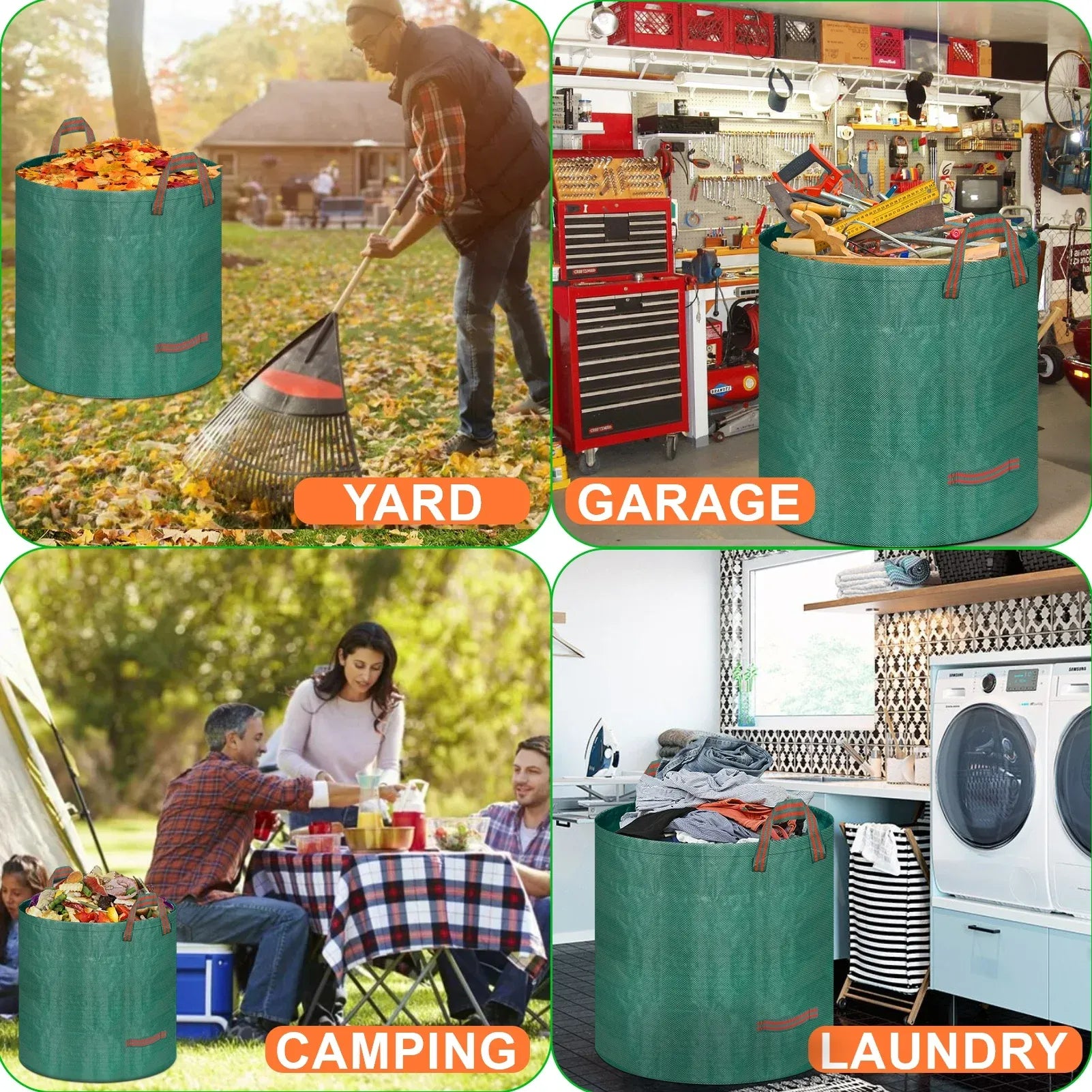 3 Packs 72 Gallon Leaf Bags