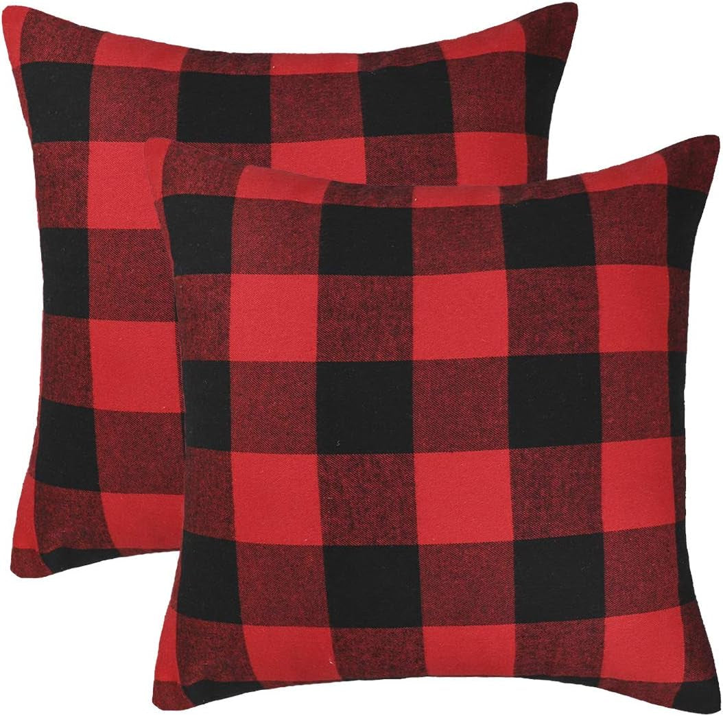 Plaid Throw Pillow