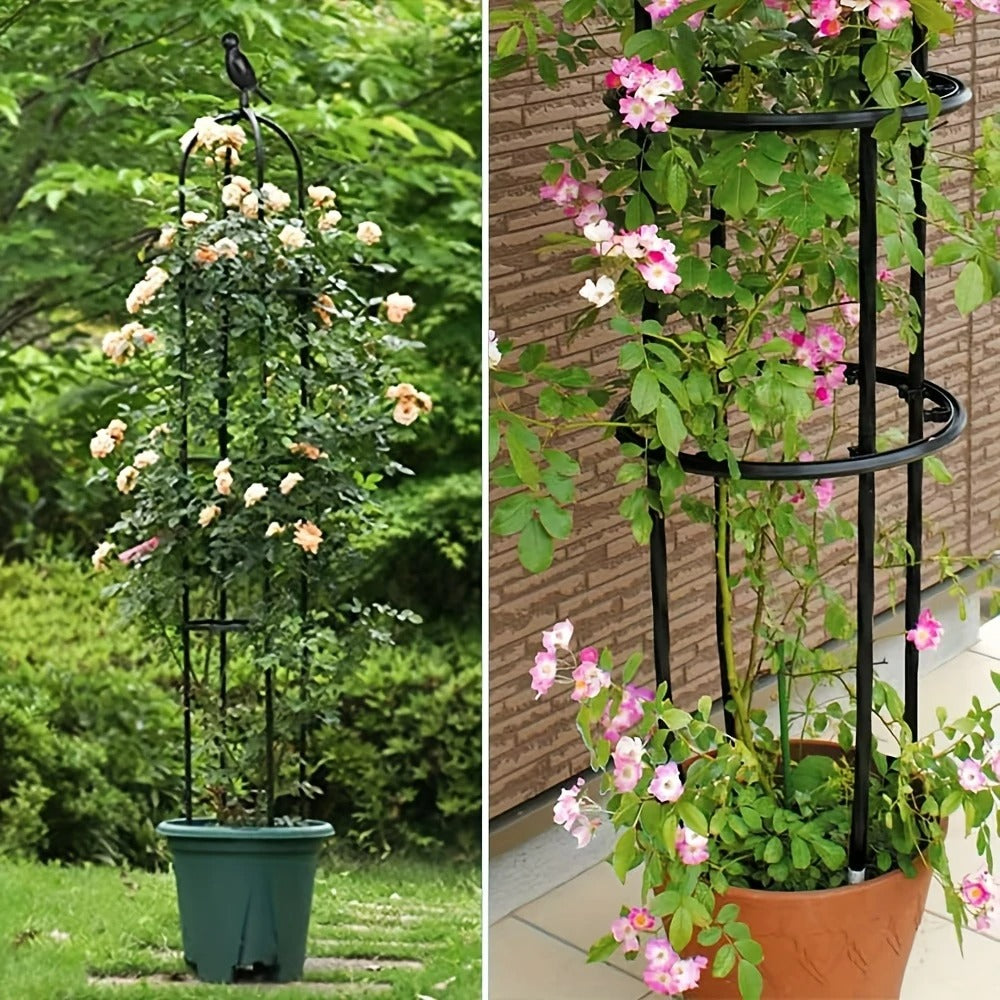 Plant Trellis for Pots Black and White