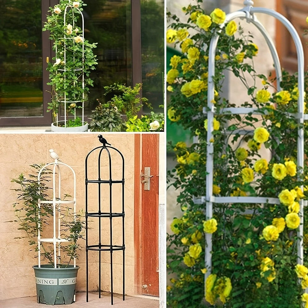 Plant Trellis for Pots Black and White