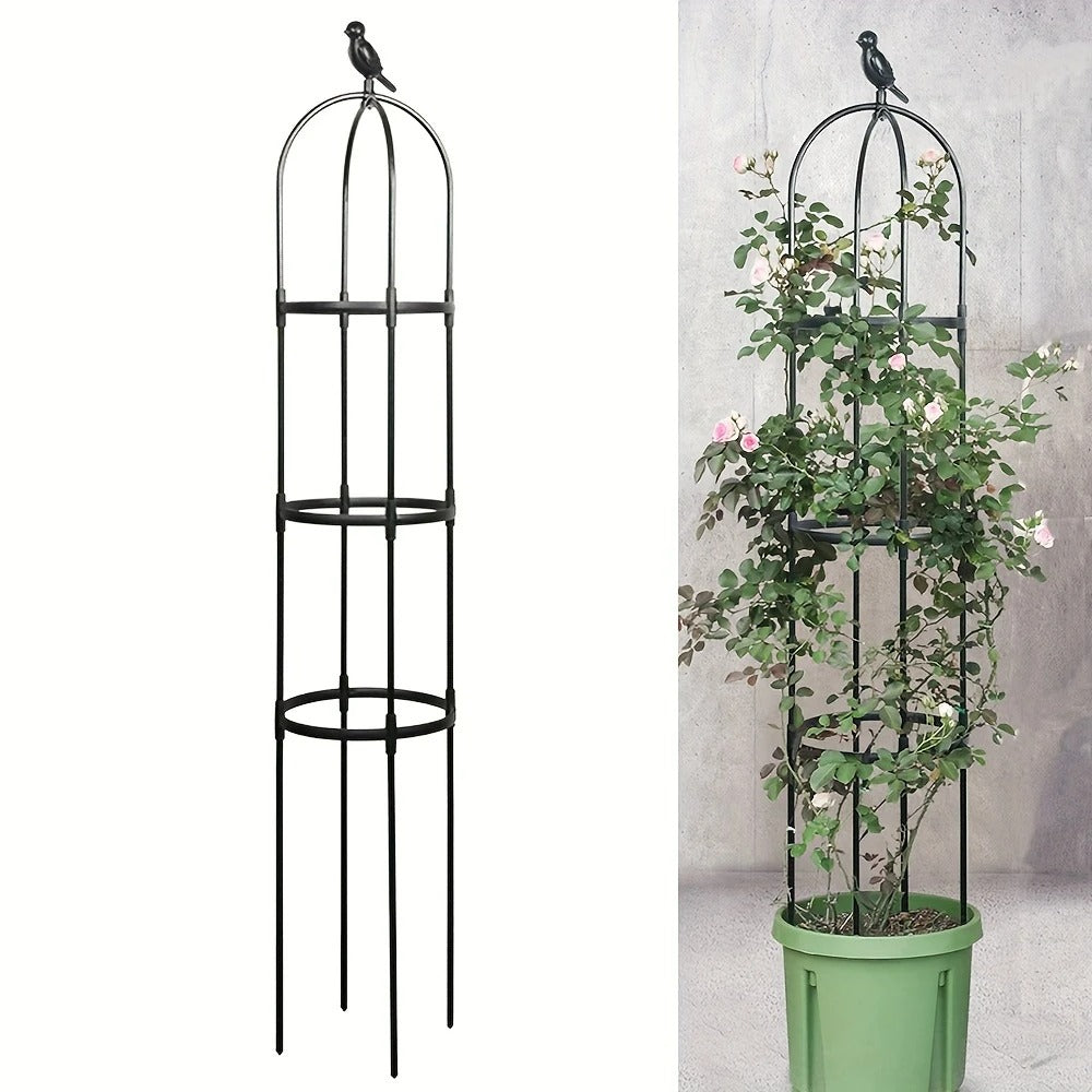 Plant Trellis for Pots Black and White