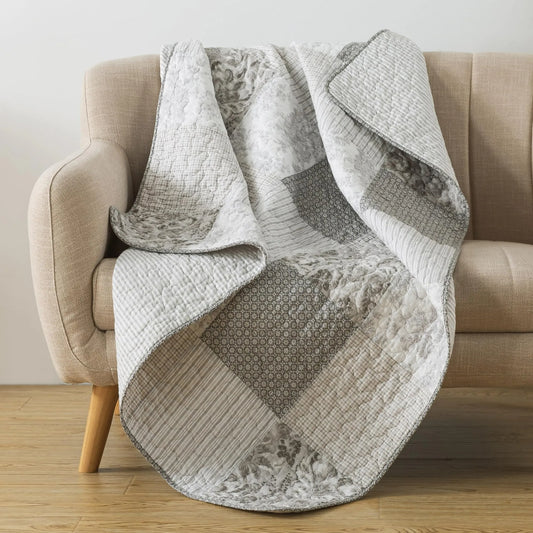 50" x 60" Quilted Throw Blanket - Soft and Cozy Throw Blanket